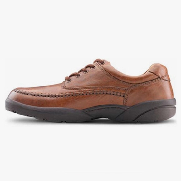 Dr Comfort Stallion Men's Brown Leather Oxford Walking Diabetic 8W (Wide) - Picture 1 of 16